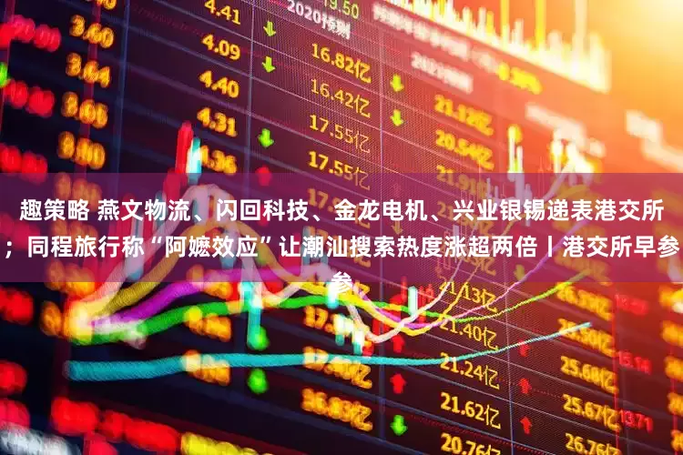 趣策略 燕文物流、闪回科技、金龙电机、兴业银锡递表港交所；同程旅行称“阿嬷效应”让潮汕搜索热度涨超两倍丨港交所早参
